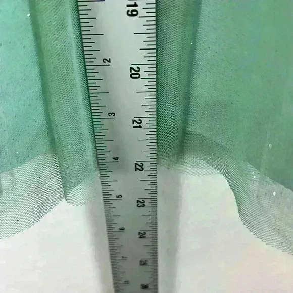 Healthtex Dress Toddler 3T Aqua Blue Lace Tulle Party Formal Sparkles Lined - Picture 11 of 11